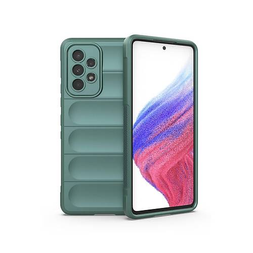 Galaxy A53 5G K�l�f Optimum Silikon - Koyu Ye�il