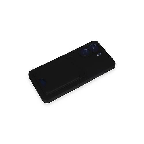 Redmi 13C K�l�f Kelvin Kartvizitli Silikon - Siyah