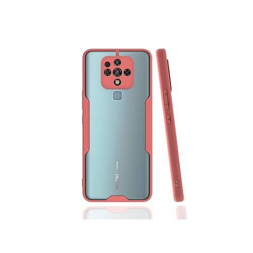 Camon 16 K�l�f Platin Silikon - Pembe