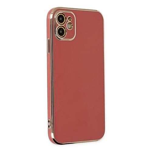 iPhone 12 K�l�f Volet Silikon - K�rm�z�