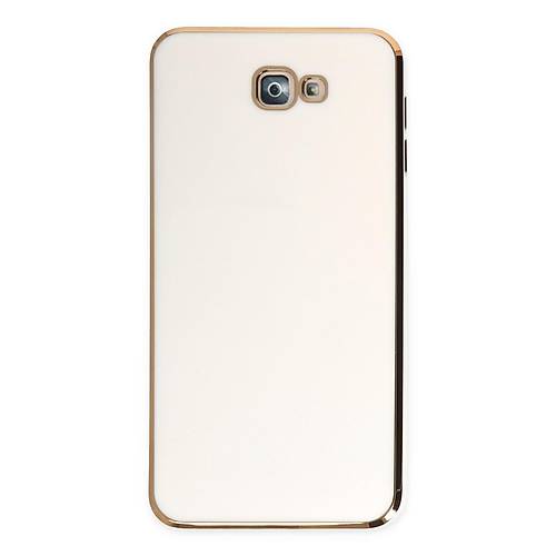 Galaxy J7 Prime K�l�f Volet Silikon - Beyaz