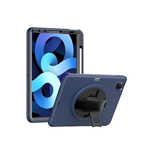 iPad Pro 11 (2018) K�l�f Hand Strap Tablet K�l�f� - Lacivert