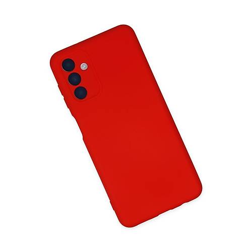 Galaxy A04S K�l�f Nano i�i Kadife Silikon - K�rm�z�