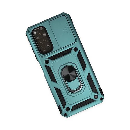 Redmi Note 11 K�l�f Pars Lens Y�z�kl� Silikon - Ye�il