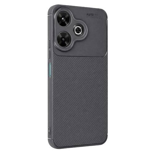 Redmi 13 4G K�l�f Auto Focus Karbon Kapak - Gri