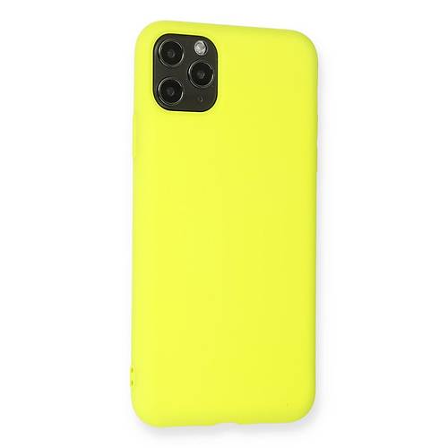 iPhone 11 Pro Max K�l�f Nano i�i Kadife Silikon - Sar�