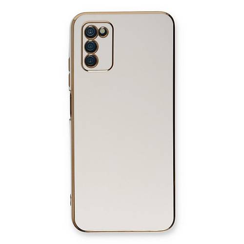 Galaxy A03S K�l�f Volet Silikon - Beyaz