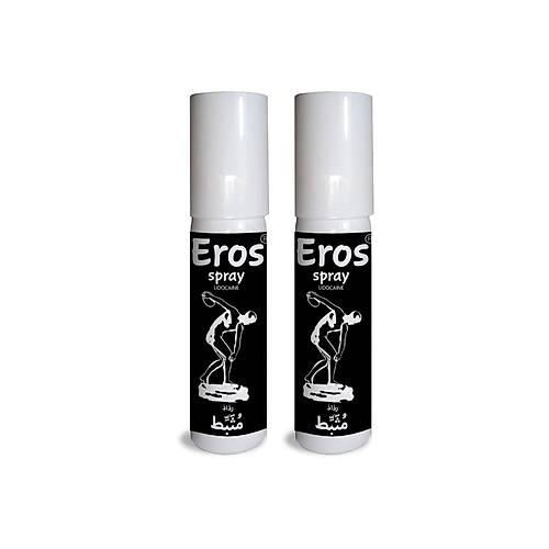 Eros 2 Adet Erkeklere �zel Zaman Stop Spreyi 20 ml (Black)