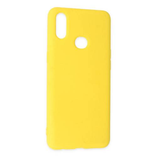 Galaxy A10S K�l�f Nano i�i Kadife Silikon - Sar�