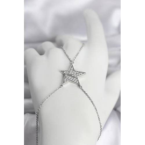 Pirin� G�m�� Renk Zirkon Ta�l� Y�ld�z Model Kad�n �ahmeran