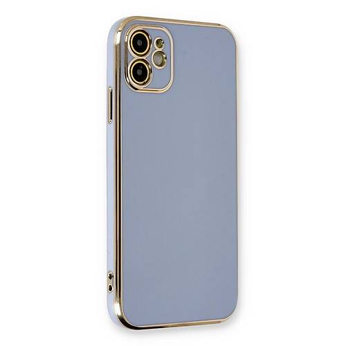 iPhone 11 K�l�f Volet Silikon - Mavi