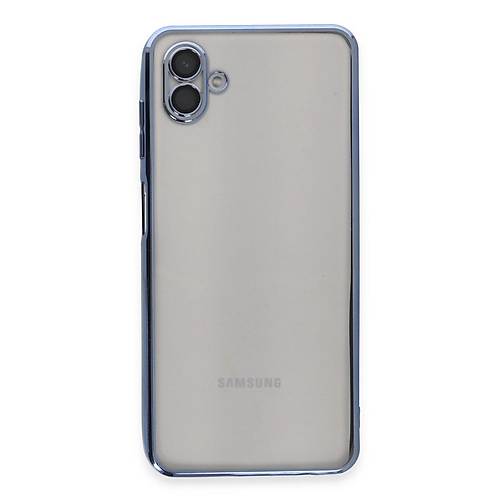 Galaxy A04 K�l�f Razer Lensli Silikon - A��k Mavi