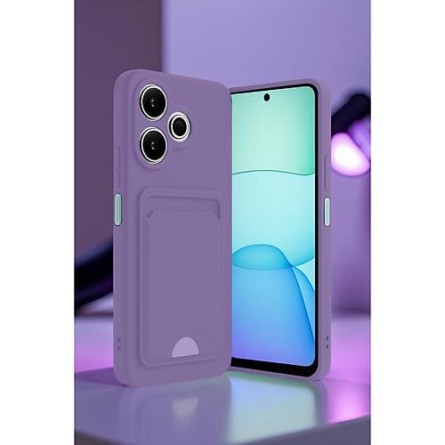 Redmi 13 4G K�l�f Kelvin Kartvizitli Silikon - Lacivert