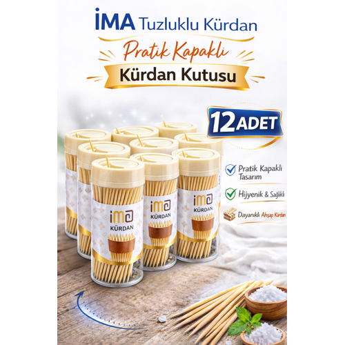 �MA Tuzluklu K�rdan 12 Adet | Pratik Kapakl� K�rdan Kutusu