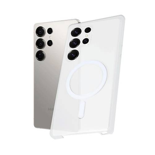 Galaxy S23 Ultra K�l�f PC Zara Magsafe �effaf K�l�f - �effaf