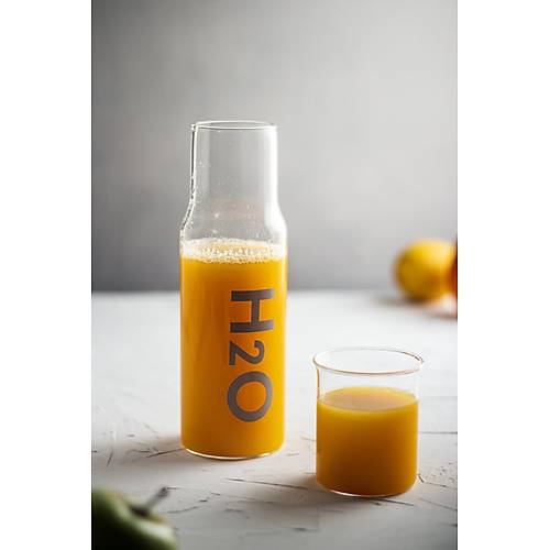 Borosilikat Cam Gri Ba�ucu S�rahisi & Cam S�rahi * 600 ml