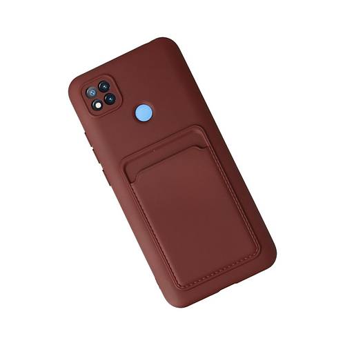 Redmi 9C K�l�f Kelvin Kartvizitli Silikon - Bordo