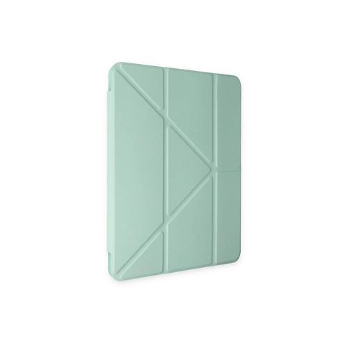iPad Pro 12.9 (2021) K�l�f Kalemlikli Mars Tablet K�l�f� - A��k Ye�il
