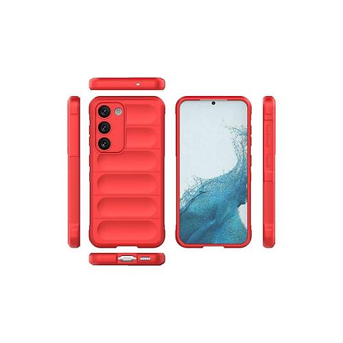 Galaxy S23 Plus K�l�f Optimum Silikon - K�rm�z�