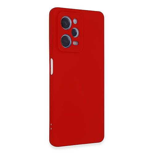 Redmi Note 12 Pro 5G K�l�f Nano i�i Kadife Silikon - K�rm�z�