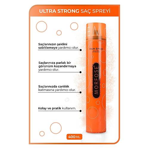Sa� Spreyi Ultra Sert Turuncu 400 Ml