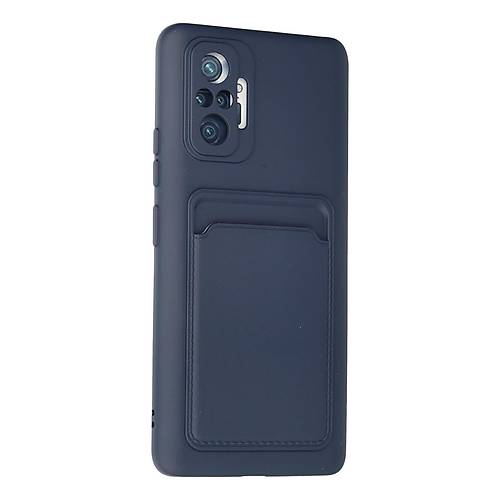 Redmi Note 10 Pro K�l�f Kelvin Kartvizitli Silikon - Lacivert