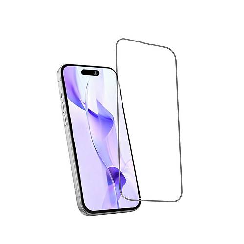 iPhone 12 Bilvis 5in1 3D Magic Cam Ekran Koruyucu - Siyah