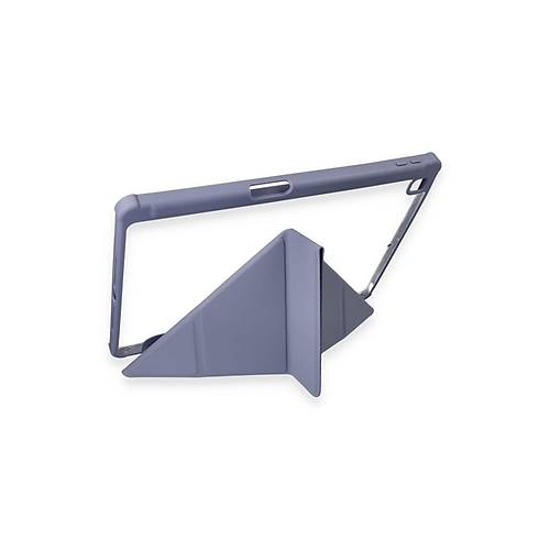 iPad 10.2 (8.nesil) K�l�f Kalemlikli Hugo Tablet K�l�f� - Lila