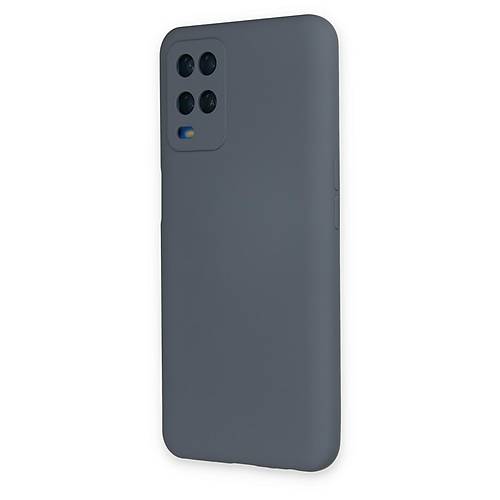 A54 4G K�l�f Nano i�i Kadife Silikon - Gri