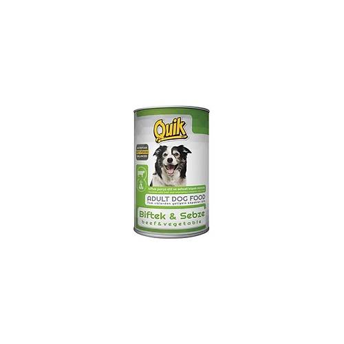 Quik Biftek ve Sebzeli K�pek Mamas� Konservesi 1 Adet 415 gr