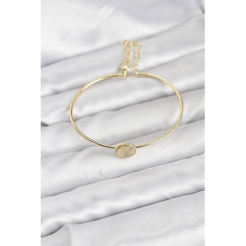 Gold Renk Pirin� Model Kad�n Bileklik