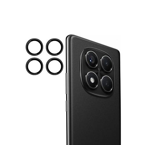 Redmi Note 14 Pro 4G PVD Metal Kamera Lens - Siyah