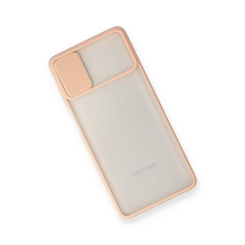 Galaxy M51 K�l�f Palm Buzlu Kamera S�rg�l� Silikon - Pembe