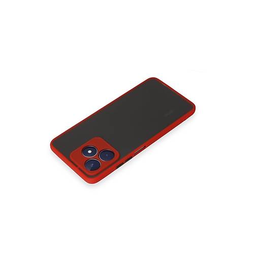Realme C53 K�l�f Montreal Silikon Kapak - K�rm�z�