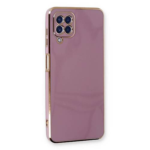 Galaxy A22 K�l�f Volet Silikon - Mor