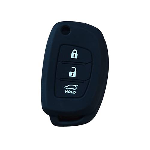 Hyundai Tucson Sonata Ix35 I20 Santa Fe Elantra Reina Anahtar Uyumlu Silikon Oto Anahtar Kumanda Kab� K�l�f Siyah
