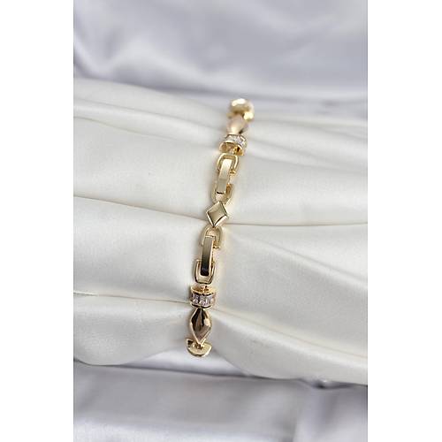 Pirin� Gold Renk S�tun Model Kad�n Bileklik