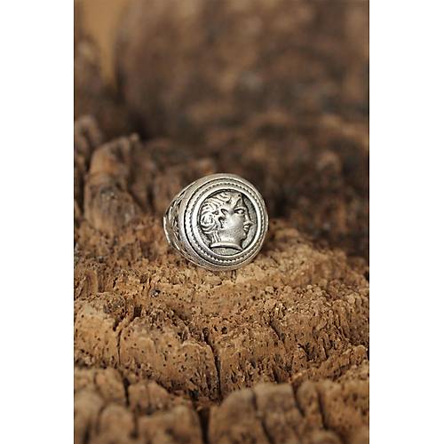 Sezar Fig�rl� Ayarlanabilir Erkek Y�z�k