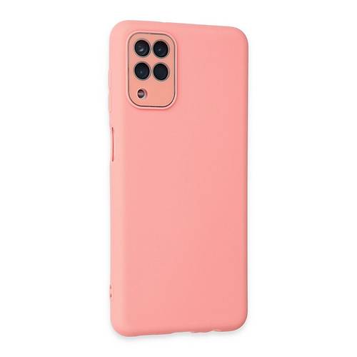 Galaxy A22 K�l�f Lansman Glass Kapak - Pembe