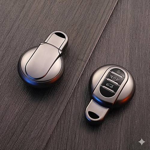 Mini Cooper-S Uyumlu Smart 3 Buton Silikon Oto Anahtar Kumanda Kab� K�l�f Gri