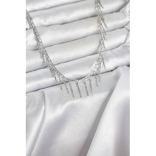 Pirin� G�m�� Renk Sa�akl� Model Kad�n Kolye