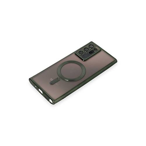 Galaxy Note 20 Ultra K�l�f Kross Magneticsafe Kapak - Koyu Ye�il