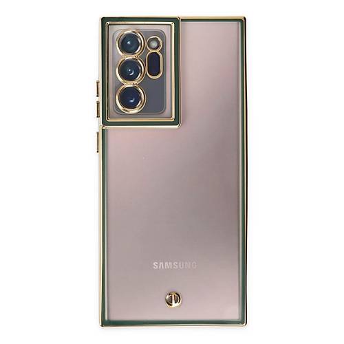 Galaxy Note 20 Ultra K�l�f Liva Lens Silikon - Ye�il