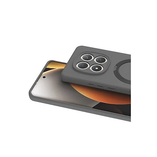 Redmi Note 15 Pro 4G Regal Magsafe Standl� Kapak - Titan Gri