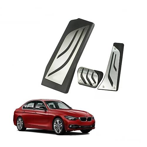BMW 1 3 5 Serisi F20 F30 F31 F32 F33 F34 F36 Uyumlu M Sport Ge�me Otomatik Pedal Seti Orijinal Siyah Krom