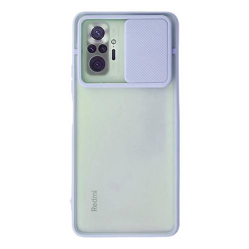 Redmi Note 10 Pro K�l�f Palm Buzlu Kamera S�rg�l� Silikon - Lila