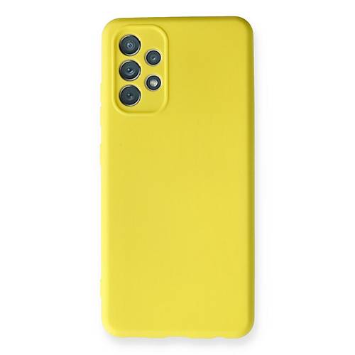 Galaxy A32 K�l�f Nano i�i Kadife Silikon - Sar�