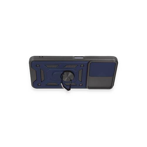 Redmi Note 12 5G K�l�f Pars Lens Y�z�kl� Silikon - Lacivert