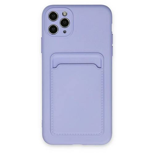 iPhone 11 Pro Max K�l�f Kelvin Kartvizitli Silikon - Lila