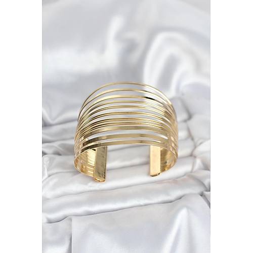 Gold Renk Pirin� Kaburga Model Kad�n Bileklik